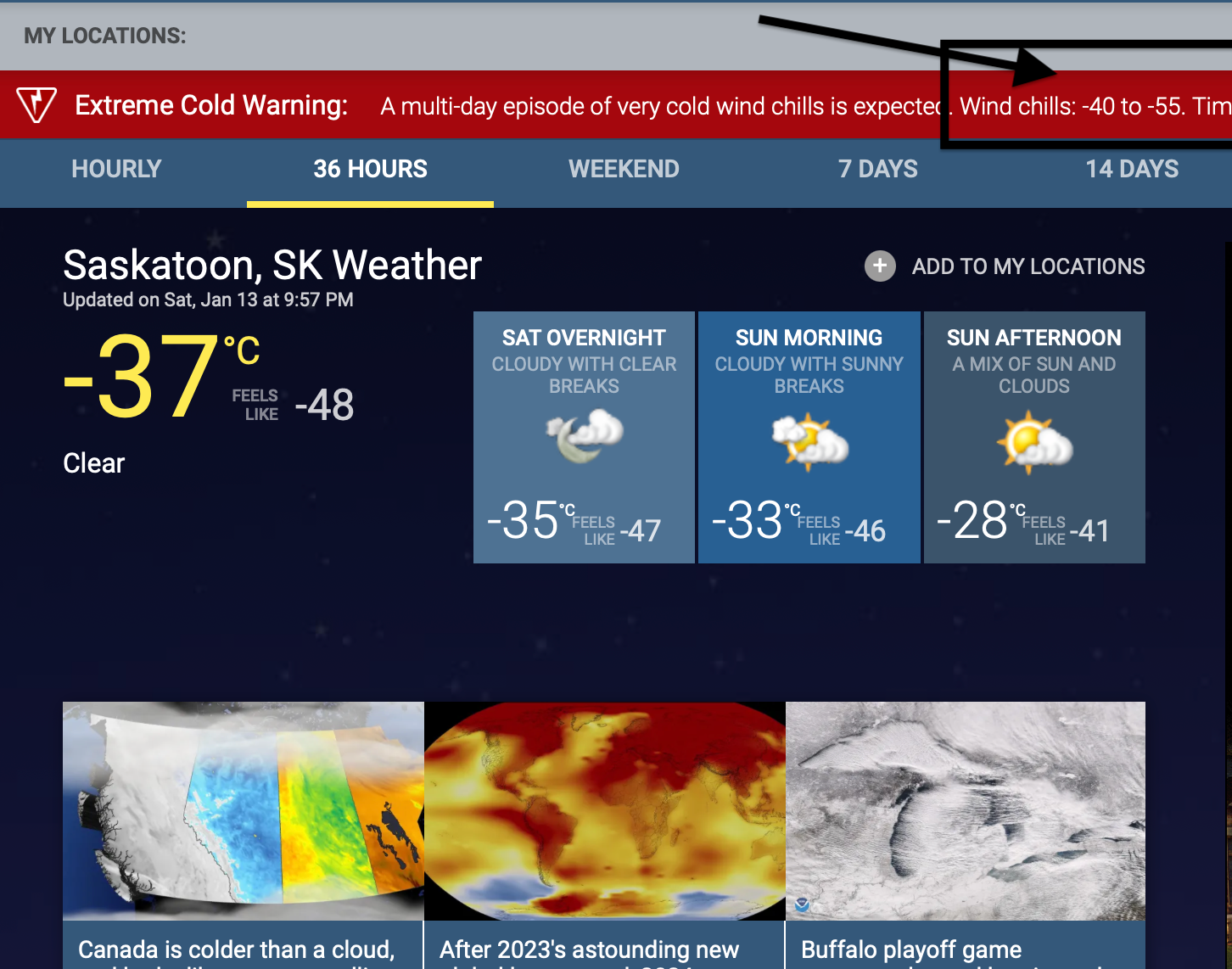 Saskatoon January 2024 Weather