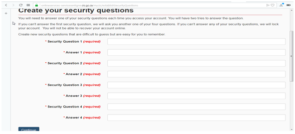 Express Entry Profile Creation Steps
