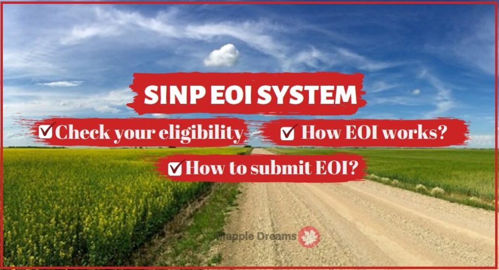 How to create SINP EOI profile
