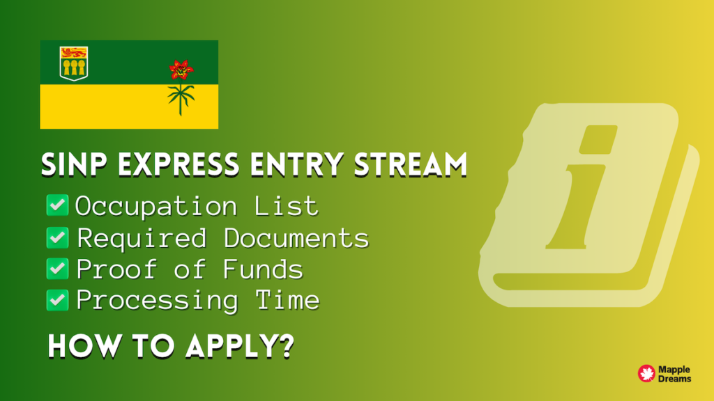 SINP Express Entry Stream - How to apply?
