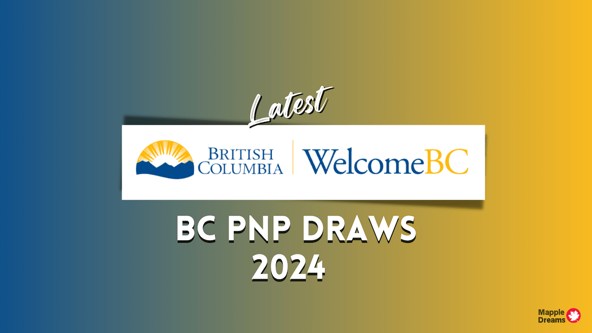 latest BC PNP draws 2024