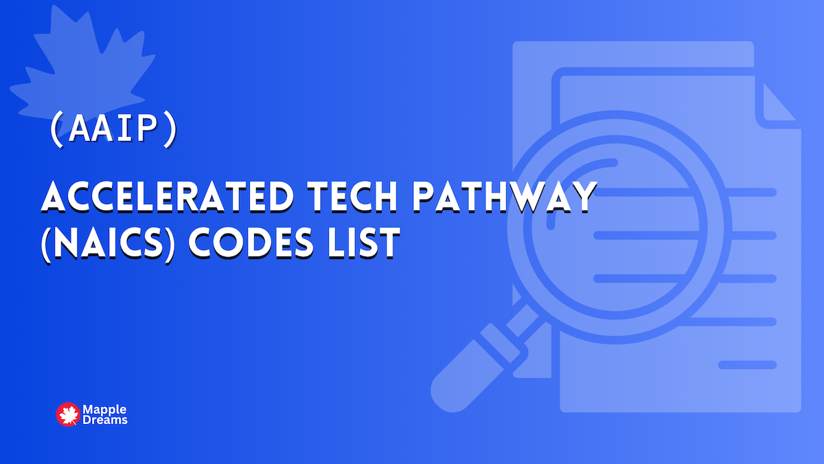 Alberta AAIP NAICS codes list